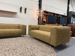 Nieuw Gelderland 6400 3 & 2,5 zits Bank Nuvola stof 230, 75 tot 100 cm, Ophalen of Verzenden, Rechte bank, Gelderland