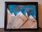 ✅️ Schilderij - berglandschap-  55x45 cm, Minder dan 50 cm, Oorspronkelijke maker, Nieuw, Ophalen of Verzenden