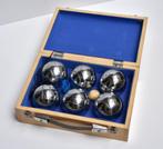 Jeu de boules set in mooie houten doos, Ophalen of Verzenden, Zo goed als nieuw