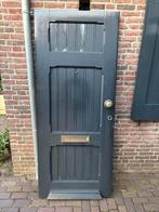 Authentieke Houten Voordeur (87,7 x 211 cm), Doe-het-zelf en Verbouw, Deuren en Horren, Ophalen, Gebruikt, 80 tot 100 cm, Buitendeur