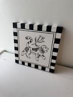 Hip schilderijtje tijger, Antiek en Kunst, Ophalen of Verzenden