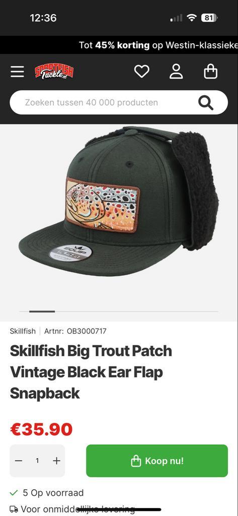 Nieuwe Pet met Oorwarmers - Ideaal voor Vissen, Kleding | Heren, Hoeden en Petten, Nieuw, Pet, One size fits all, Ophalen of Verzenden