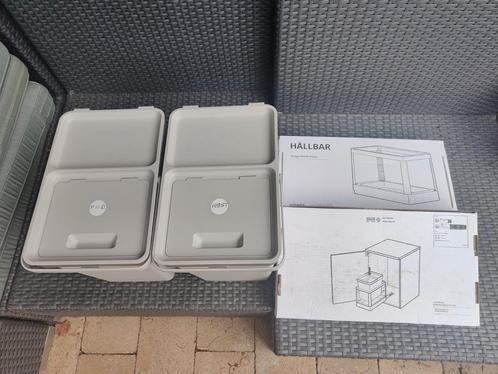 2x Ikea hallbar uitschuifbare prullenbakken + extra, Huis en Inrichting, Woonaccessoires | Prullenbakken, Zo goed als nieuw, Kunststof