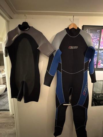 Tribord Shorty 3mm wetsuit & Pegaso 5mm wetsuit beschikbaar voor biedingen