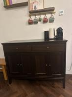 Buffetkast, donkerbruin, Huis en Inrichting, Ophalen, 100 tot 150 cm, Zo goed als nieuw, 25 tot 50 cm