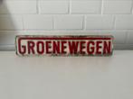 reclame bord groenewegen trailer truck oldtimer vrachtauto, Ophalen of Verzenden, Gebruikt, Reclamebord