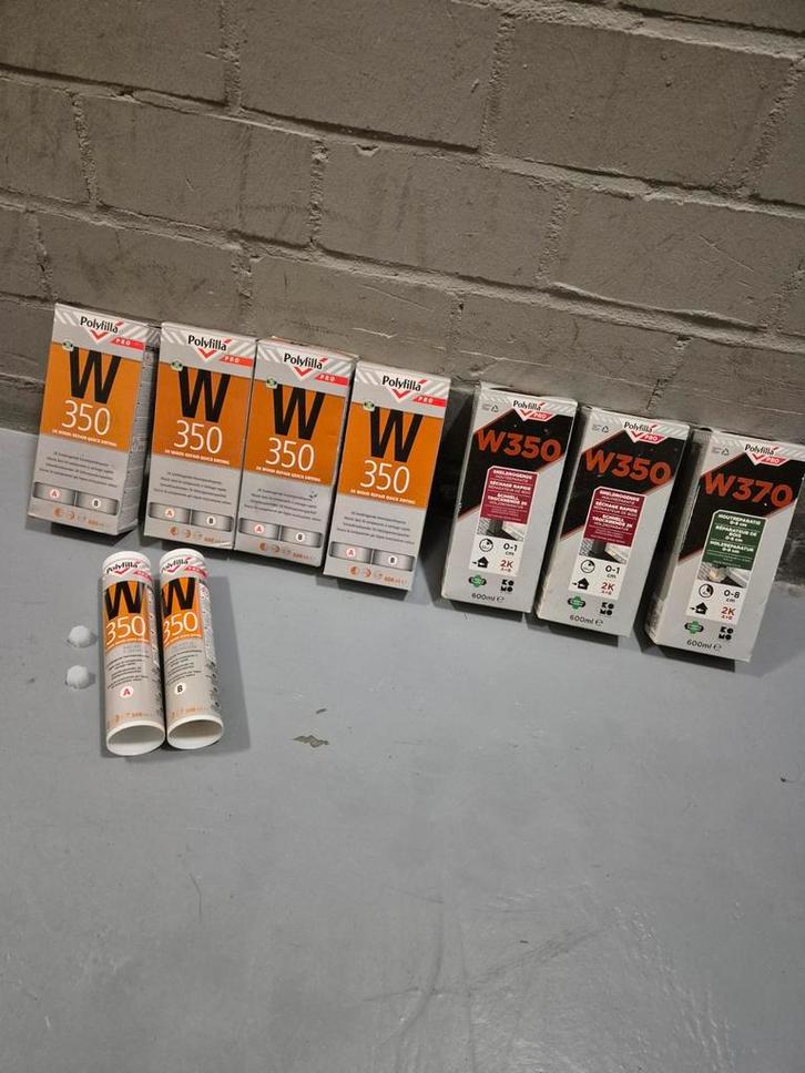 2K Plamuur Polyfilla W350/W370 Houtreparatie, Doe-het-zelf en Verbouw, Schildersmaterialen, Nieuw, Overige typen, Ophalen