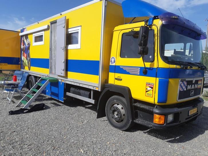 Vrachtauto M.A.N.  13192F, Caravans en Kamperen, Campers, Particulier, tot en met 2, Buscamper of Camperbus, Overige merken, Overige merken