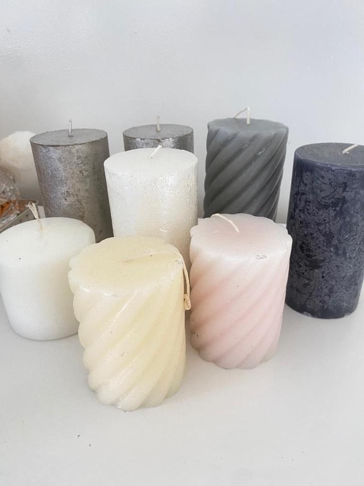 Kaarsen, Huis en Inrichting, Woonaccessoires | Kandelaars en Kaarsen, Zo goed als nieuw, Kaars, Minder dan 25 cm, Overige materialen