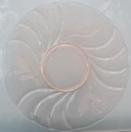schaal serveer fruit licht roze glas decoratie sier ca 25cm, Huis en Inrichting, Schaal, Rond, Ophalen of Verzenden, Glas