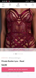 KOOPJE!!! Private Bustier Lyra + string! Mt: 80C + L, Hunkemöller, Verzenden, Rood, Setje