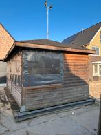 Gebruikte veranda op stalen frame, Tuin en Terras, Ophalen, Gebruikt, Hout, Overige typen