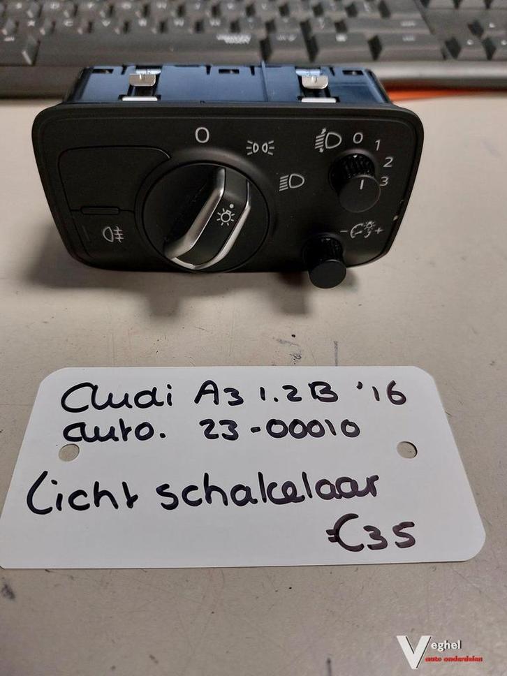 Audi A3 automaat 1.2B Lichtschakelaar '16, Auto-onderdelen, Dashboard en Schakelaars, Gebruikt, Ophalen of Verzenden