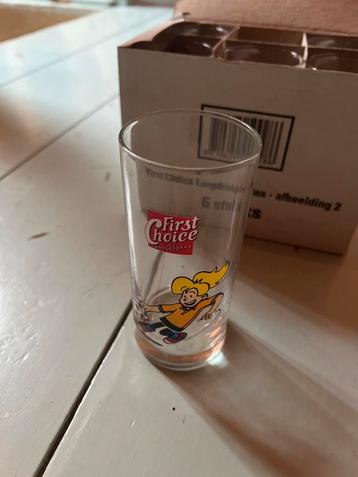 Vintage Coca Cola First Choice Glazen beschikbaar voor biedingen