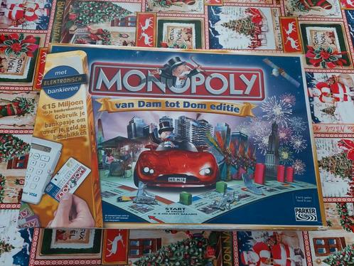 Monopoly. Van Dam Tot Dom Editie. Compleet., Hobby en Vrije tijd, Gezelschapsspellen | Bordspellen, Zo goed als nieuw, Vijf spelers of meer