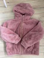 Herfst jas bontjas zacht jasje tussenjas roze 146 152, Ophalen of Verzenden, Zo goed als nieuw, Meisje, Jas