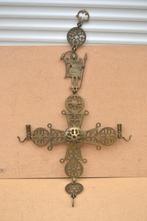 Mooi oud Byzantijns messing hang kandelaar Nr 8287, Ophalen of Verzenden, Koper of Brons