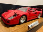 Ferrari F40 met koplampen omhoog schaalmodel 1:18, Ophalen of Verzenden, Gebruikt, Auto, Overige merken