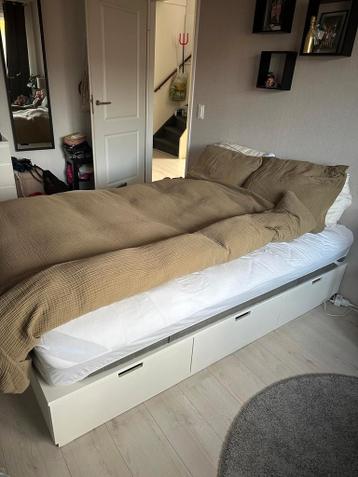 IKEA Nordli Bed 140x200 + Lattenbodem & Matras - afbeelding 2