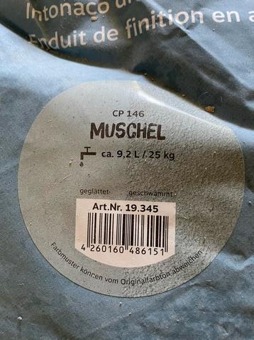 3x zak Conluto leem stuc/Edelputz 25 kg, prachtig natuurstuc beschikbaar voor biedingen
