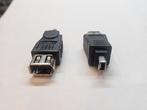 FireWire400 Adapter FireWire 4-Pins Male - 6-Pins Female Zw, Computers en Software, Pc- en Netwerkkabels, Ophalen of Verzenden