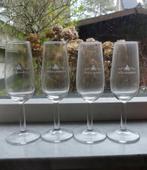 Moët & Chandon champagne glazen 4x champagneglas, Huis en Inrichting, Glas, Overige stijlen, Glas of Glazen, Gebruikt