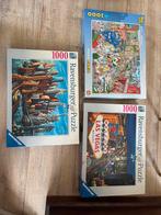 Ravensburger Puzzels en goliath - 3 stuks - 1000 stukjes, Ophalen of Verzenden, 500 t/m 1500 stukjes, Zo goed als nieuw, Legpuzzel