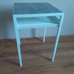 Ikea bijzettafel, Minder dan 55 cm, Metaal of Aluminium, Zo goed als nieuw, Rechthoekig