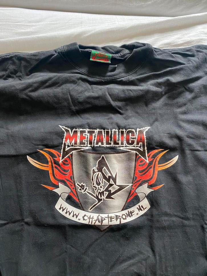 Metallica chapter one shirt Holland Fanclub maat M, Kleding | Heren, T-shirts, Maat 52/54 (L), Zwart, Ophalen of Verzenden
