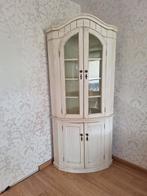 Antieke hoekkast met glazen deuren, Huis en Inrichting, Kasten | Buffetkasten, Antiek, 50 tot 75 cm, Gebruikt, Met deur(en)
