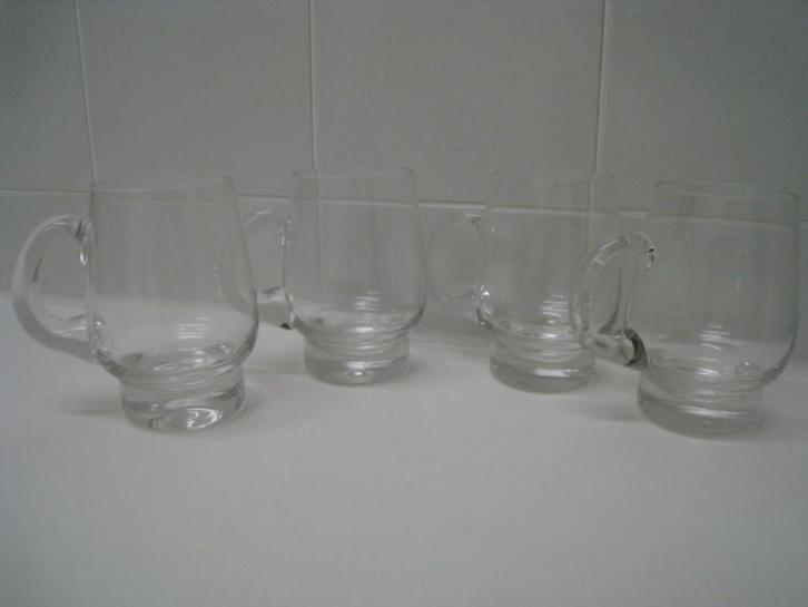 4 originele Vintage jaren 70 Pimms glazen, in perfekte staat, Verzamelen, Glas en Borrelglaasjes, Zo goed als nieuw, Bierglas