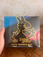 Pokemon TCG - Crown Zenith ETB (klein gaatje voorkant seal), Ophalen of Verzenden, Nieuw, Boosterbox, Foil
