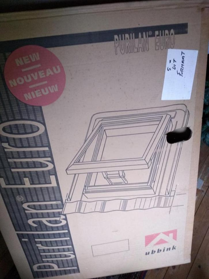 Purilan Euro Dakraam 600 * 490 mm HR++ grijs nieuw in doos, Doe-het-zelf en Verbouw, Glas en Ramen, Nieuw, Dakraam, Minder dan 80 cm