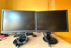 2x Iiyama ProLite B2206WS-B1 Monitoren, Computers en Software, Monitoren, Ophalen, Full HD, 60 Hz of minder, Gebruikt