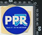 Sticker: PPR - Amsterdam (2), Ophalen of Verzenden, Zo goed als nieuw, Bedrijf of Vereniging