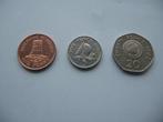 Drie munten van de eilanden, Postzegels en Munten, Munten | Europa | Niet-Euromunten, Ophalen of Verzenden, Overige landen, Losse munt
