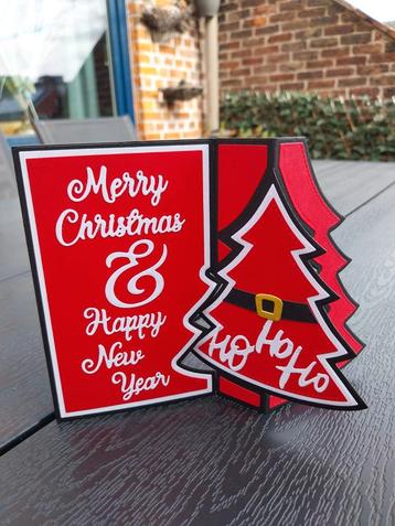 Mooie handgemaakte kerstkaart beschikbaar voor biedingen