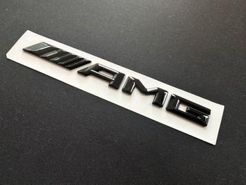 Mercedes AMG logo embleem hooglans zwart beschikbaar voor biedingen