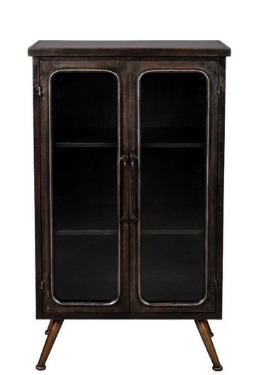 vintage look metalen vitrine kast van Dutchbone beschikbaar voor biedingen