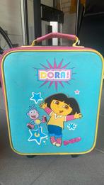 Kinderkoffer dora, Ophalen of Verzenden, Gebruikt, Zacht kunststof, Uitschuifbare handgreep
