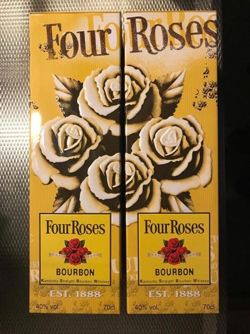 Four Roses Bourbon Whiskey bewaar blikken 5 stuks, Verzamelen, Blikken, Zo goed als nieuw, Overige, Overige merken, Ophalen of Verzenden
