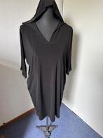 Zwart travelstof jurkje mt S z.g.a.n. oversized model, Zwart, Ophalen of Verzenden, Zo goed als nieuw, Maat 36 (S)