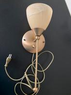 Bronzen wandlampje met dimmer, Ophalen of Verzenden, Gebruikt, Overige materialen