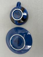 Arabia Domino Espresso Kop en Schotel, Huis en Inrichting, Gebruikt, Keramiek, Ophalen of Verzenden, Overige stijlen