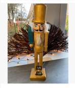 Notenkraker hout, mooi beschilderd, groot, 38 cm, Antiek en Kunst, Ophalen of Verzenden