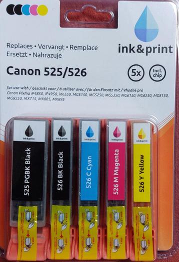 Inktcassettes Canon, 3 complete sets beschikbaar voor biedingen