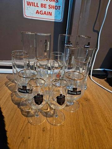 Hertog Jan speciaalbier glazen 16 stuks o.a (grand prestige) beschikbaar voor biedingen