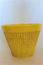 Bloempot geel ADCO 21162, Ophalen, Rond, Zo goed als nieuw, Aardewerk