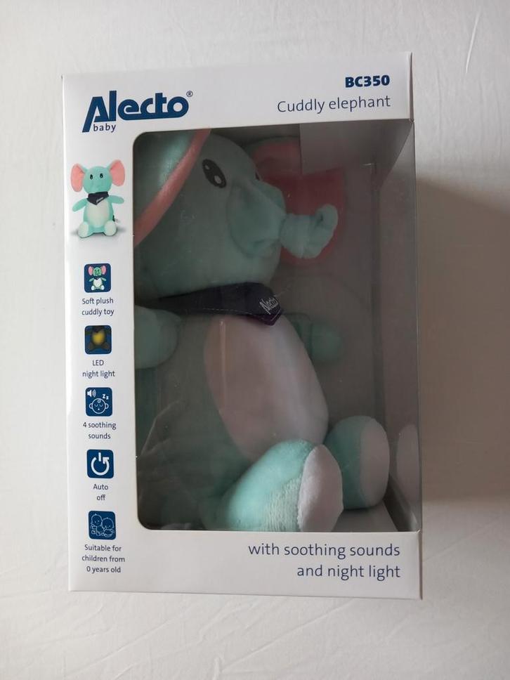 Nieuw in doos Alecto BC350 olifant knuffel nachtlamp, Kinderen en Baby's, Overige Kinderen en Baby's, Nieuw, Ophalen of Verzenden