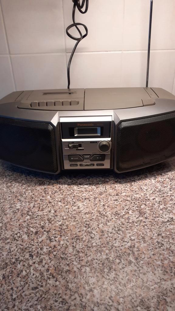 Panasonic RX- DS5 radio/ cd/ cassette, Audio, Tv en Foto, Radio's, Gebruikt, Radio, Met cd-speler, Ophalen of Verzenden